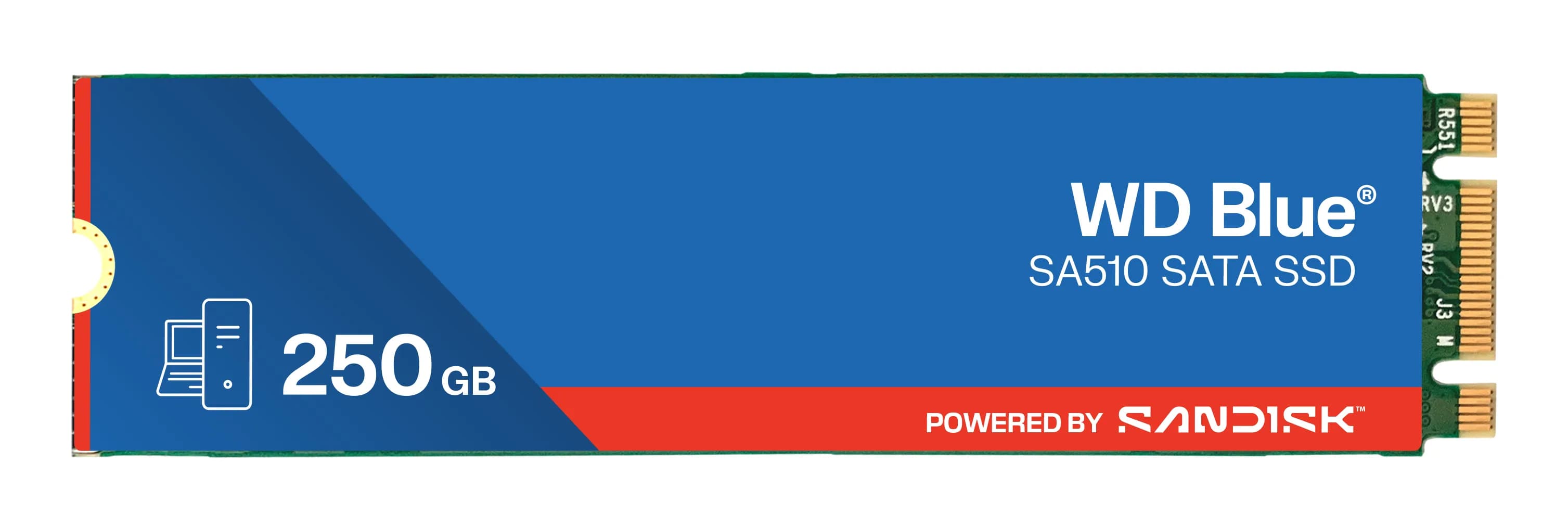 WD Blue SA510 250 Gt M.2 SATA -SSD-levy – WESTERN DIGITAL