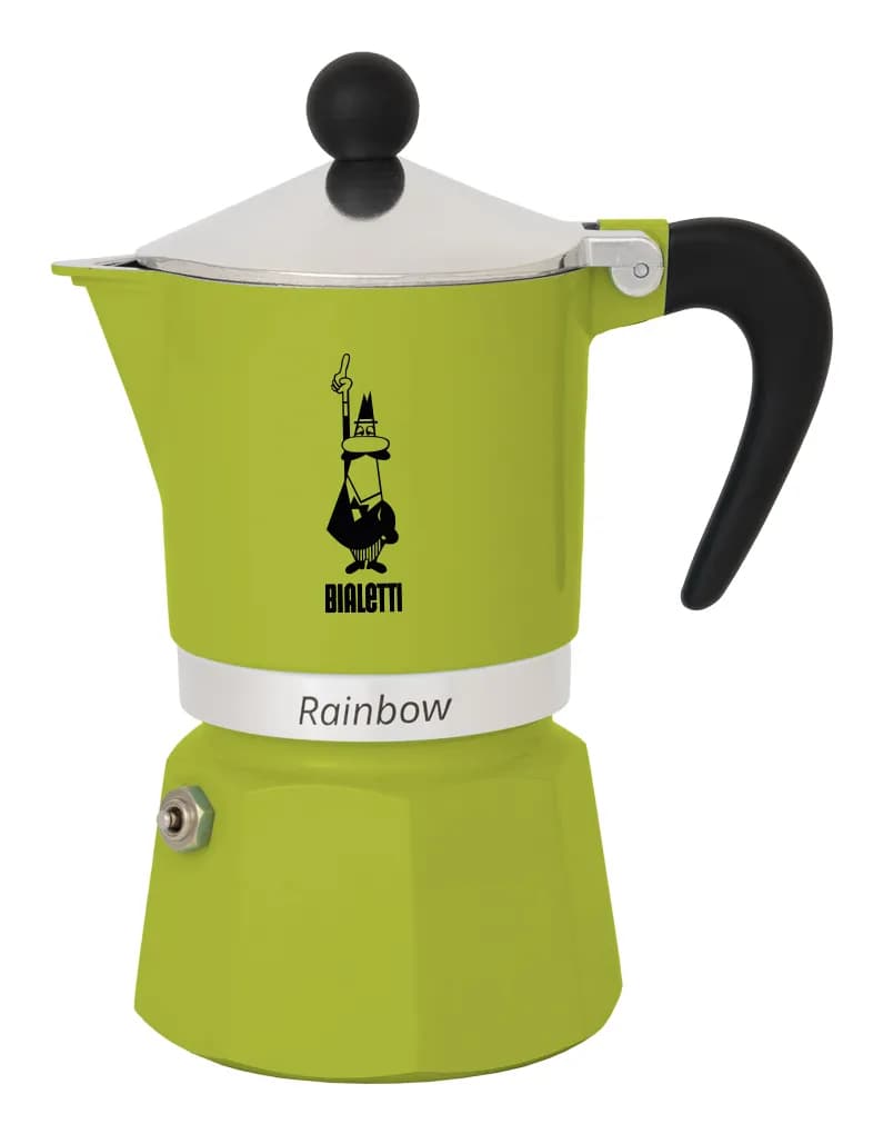 Bialetti Rainbow -espressokeitin, vihreä, 6 kuppia – Bialetti