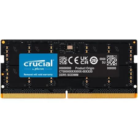 Crucial SODIMM 32 Gt (1 x 32 Gt) DDR5 5600 MHz, CL46 -muisti – Crucial