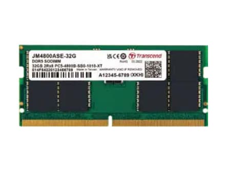 Transcend JM4800ASE 32 Gt (1 x 32 Gt) DDR5 4800 MHz, CL40 -muisti – Transcend