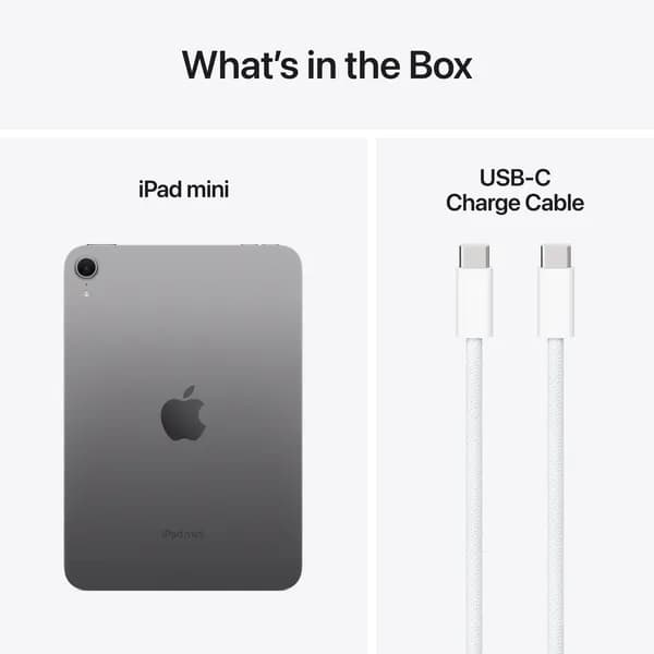 Apple iPad mini (2024) Wi-Fi 128 Gt -tabletti, Tähtiharmaa – Apple