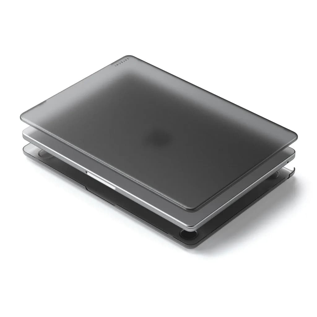 Satechi Eco Hardshell Case för MacBook Air M2 - Perfekta skyddet för din MacBook Air M2 - Mörk transparent – Satechi