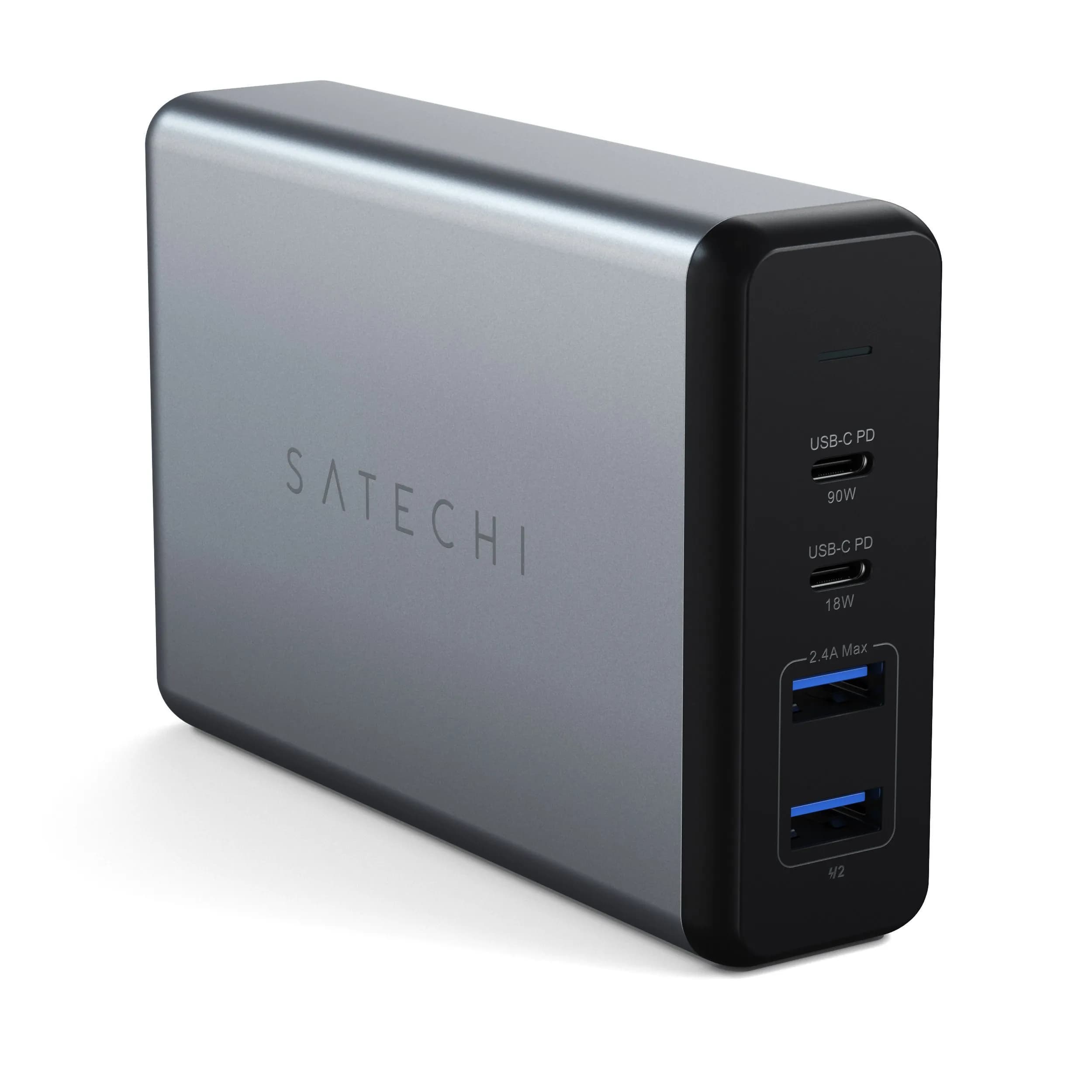 Satechi 100W PD, 2x USB-C, 2x USB-A -virtalähde – Satechi