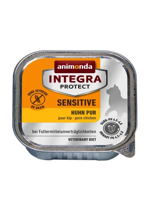 Animonda Integra Protect Sensitive Pure Chicken, Kissan märkäruoka, Adult, 100 g – Animonda