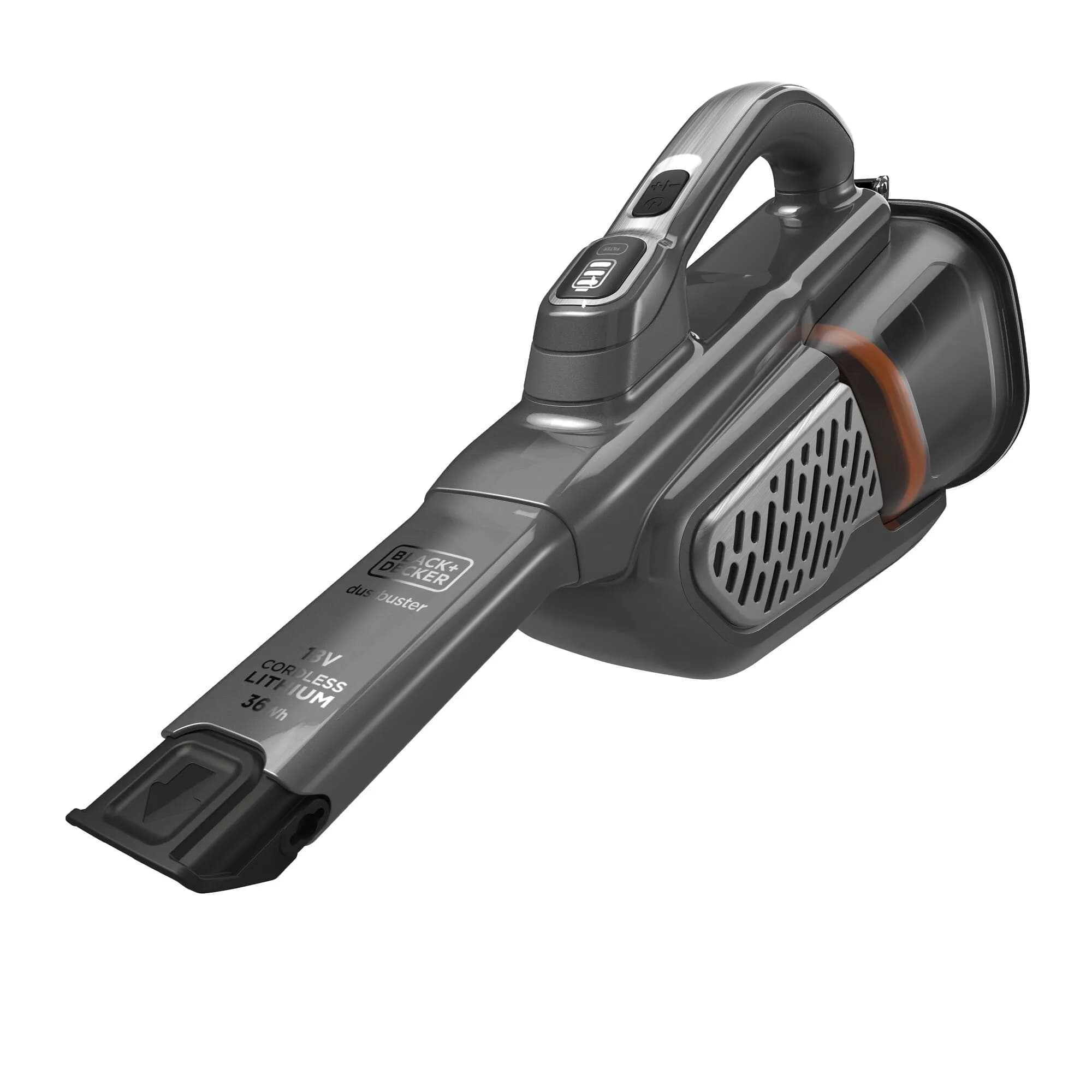 BLACK+DECKER BHHV520JF 18 V 2.0 Ah 0.7 L -käsikäyttöinen imuri, musta, hopea, titaani