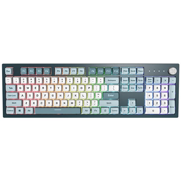 MONTECH MKey Freedom -mekaaninen ergonominen pelinäppäimistö, Gateron G Pro 2.0 Brown