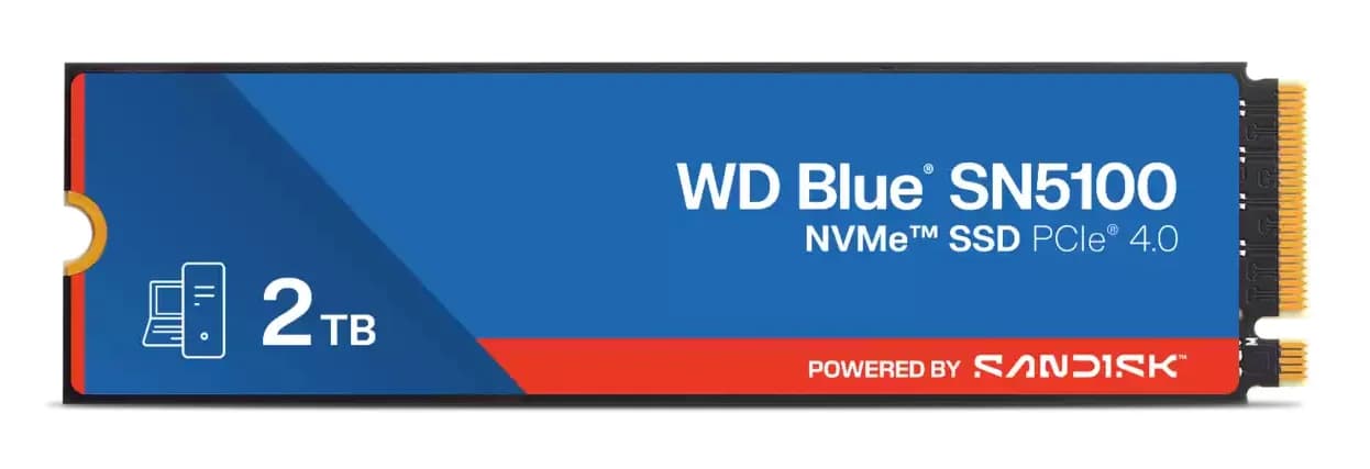 WD Blue SN5100 2 Tt M.2 PCIe 4.0 NVMe -SSD-levy