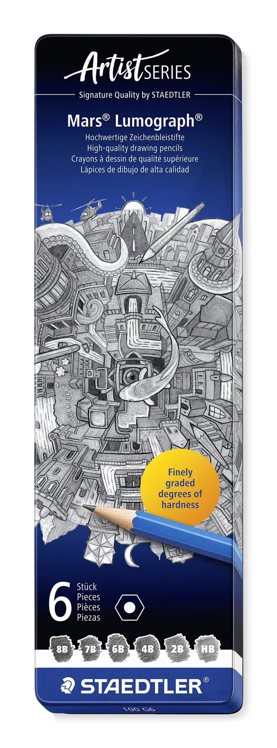 Pencil Mars Lumograph ass (6) – STAEDTLER