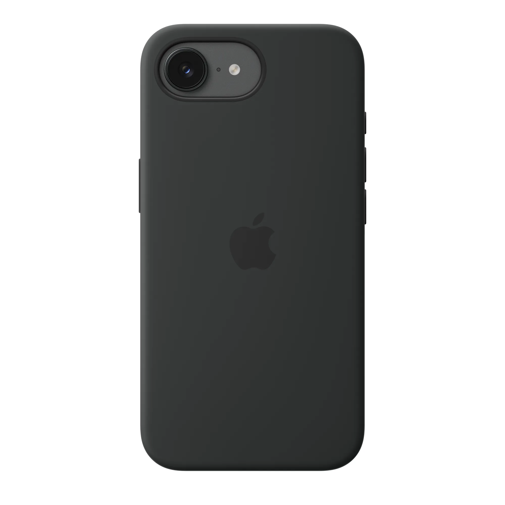 Apple iPhone 17e -silikonikuori magsafella, Musta – Apple