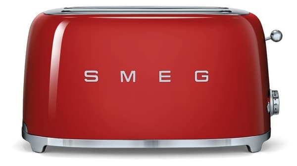 Smeg 50's Style TSF02RDEU -leivänpaahdin, 4 viipaleita, punainen – SMEG