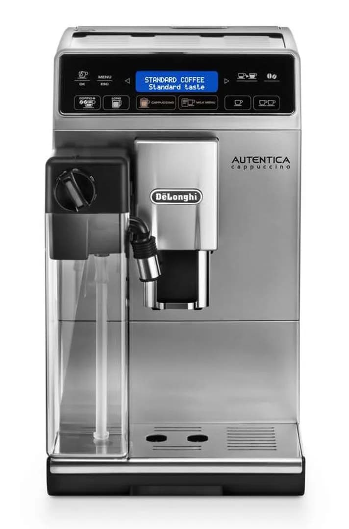 Delonghi Autentica Cappuccino ETAM 29.660 -espressokeitin, täysautomaattinen, musta, Hopea
