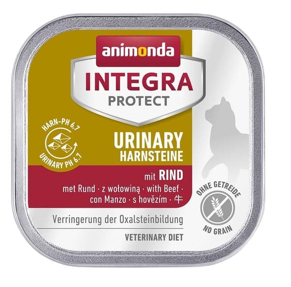 Animonda Integra Protect Urinary Oxalstein with Beef, Kissan märkäruoka, Adult, 100 g – Animonda
