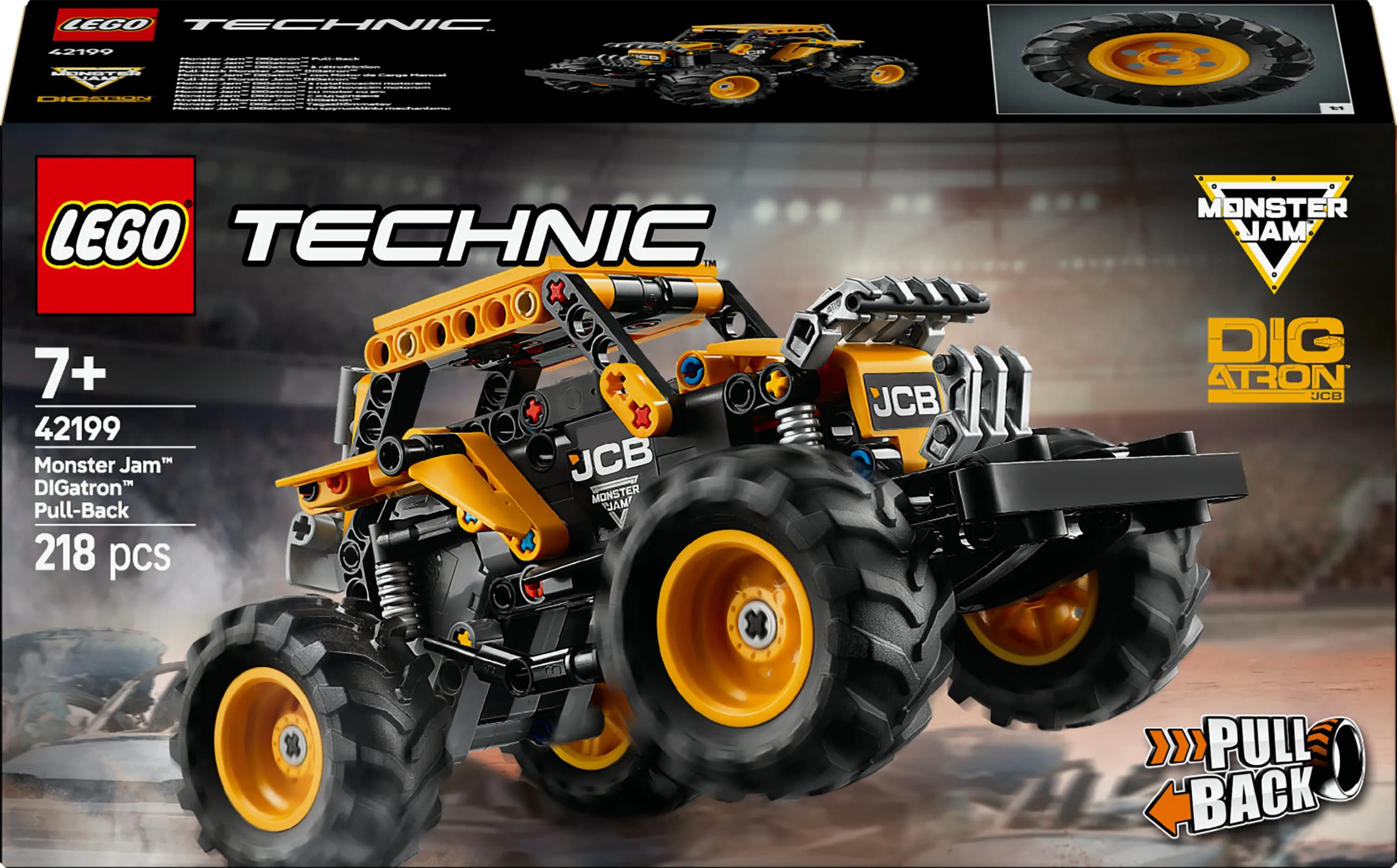 LEGO Technic Monster Jam DIGatron pull-back monster truck 42199 – LEGO