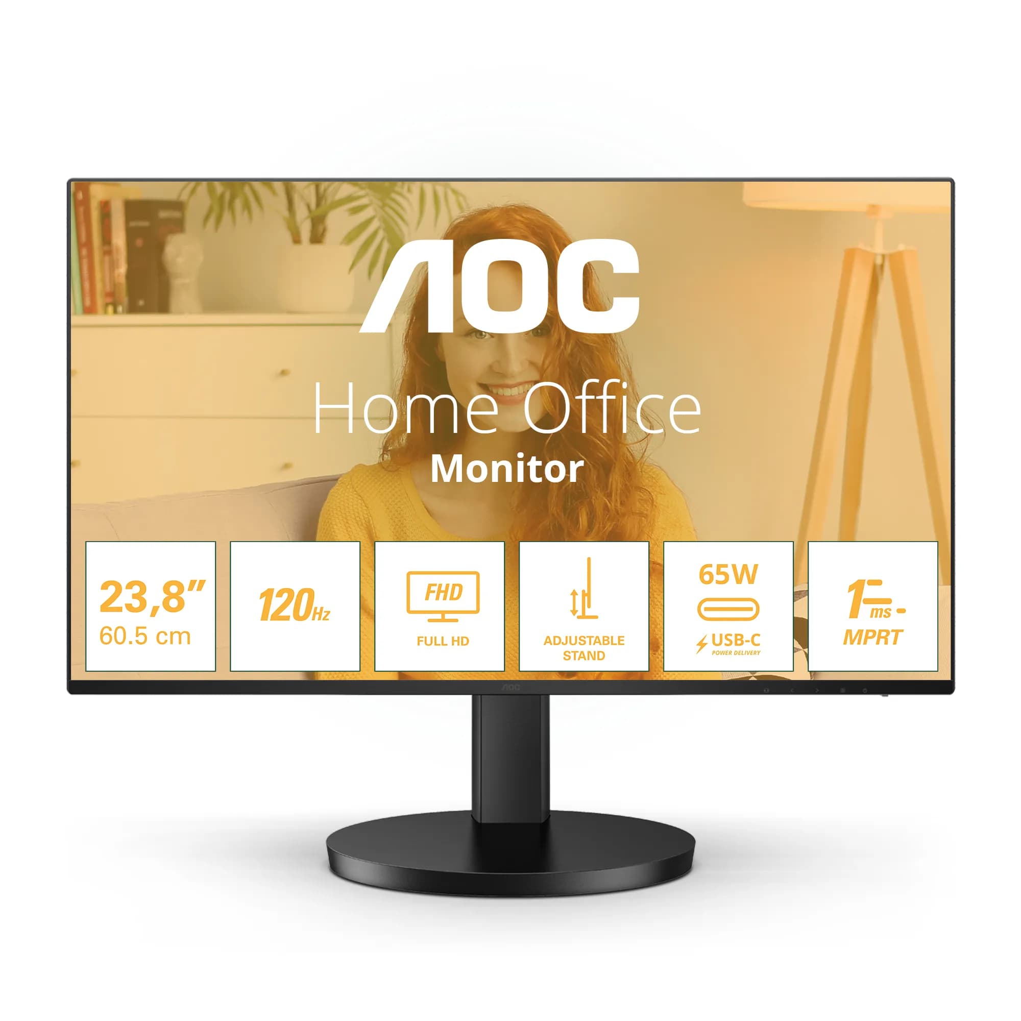 AOC 27B3CF2 27" Full HD, IPS -näyttö, USB-C hub – AOC
