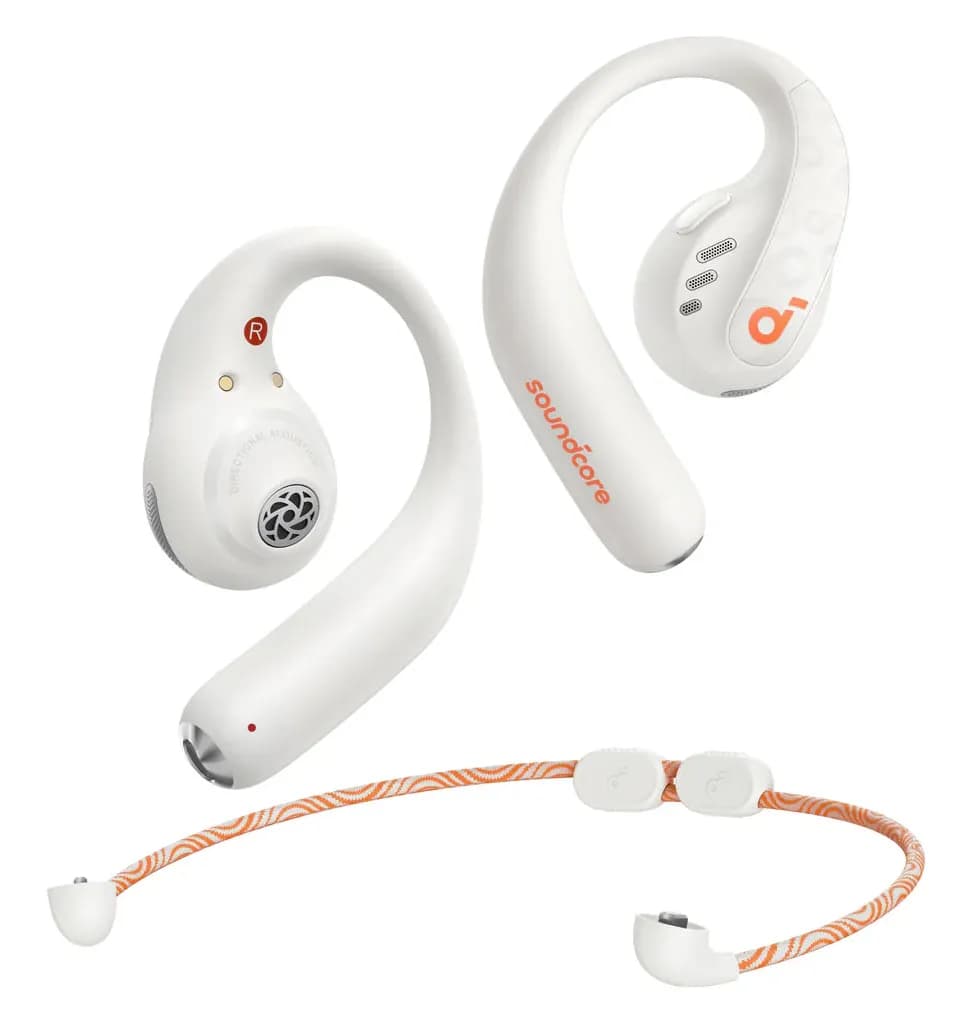 Anker Soundcore AeroFit Pro -langattomat nappikuulokkeet + niskapanta, valkoinen – Anker
