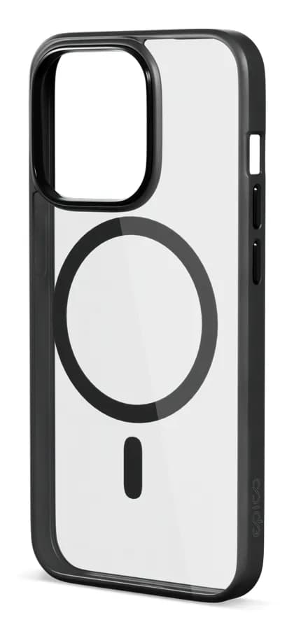 Epico Mag+ Hero Case Pro, iPhone 16 Plus -suojakuori, Läpinäkyvä/Musta – EPICO