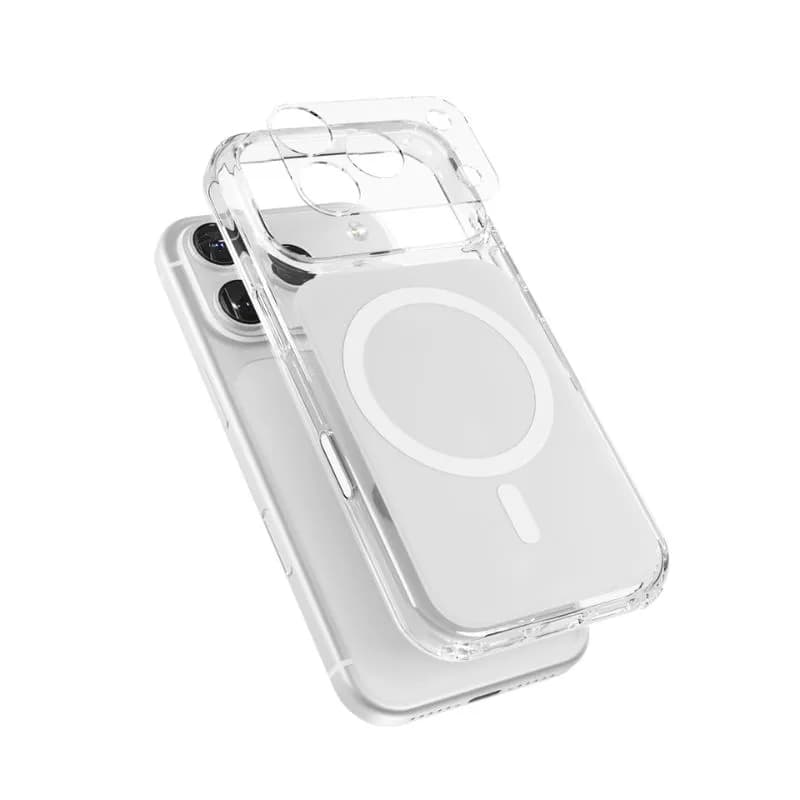 Epico Tile Mag+ Case | iPhone 17 Pro | White | Qi2  &  MagSafe Compatible | Camera Island Protector | crossbody ready  &  camera island protector – EPICO