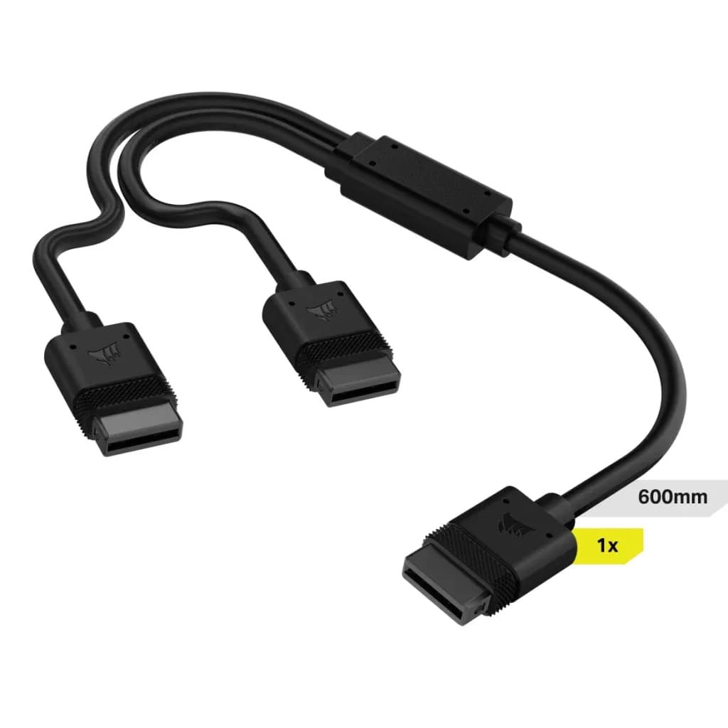 CORSAIR iCUE LINK Y-Cable, 1x 600mm (straight connectors) – Corsair