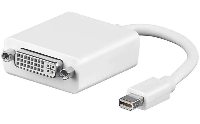 MicroConnect Mini Displayport - DVI -adapteri, 15cm, Valkoinen