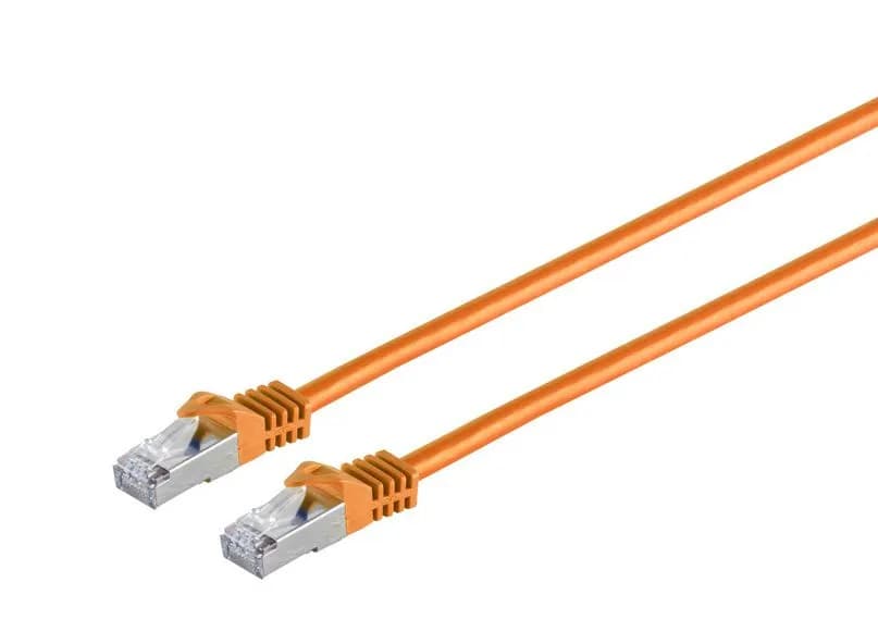 MicroConnect Cat7 S/FTP RJ45 3m -verkkokaapeli, oranssi