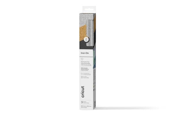 Cricut Glitter Iron-On 30x30cm 3-sheet Sampler (Basics)