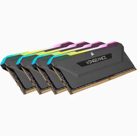Corsair Vengeance RGB PRO SL 64 Gt (4 x 16 Gt) DDR4 3200 MHz, CL16 -muisti (XMP) – Corsair