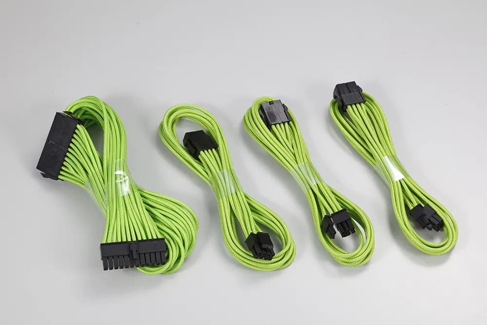 Phanteks Extension Cable Combo Pack_24P/8P/8V/8V. 500mm Length. Green – Phanteks