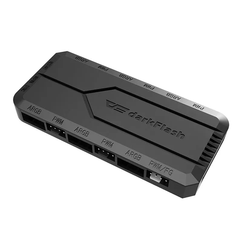 DARKFLASH RC2 PWM ARGB SATA -tuuletinohjain, harmaa