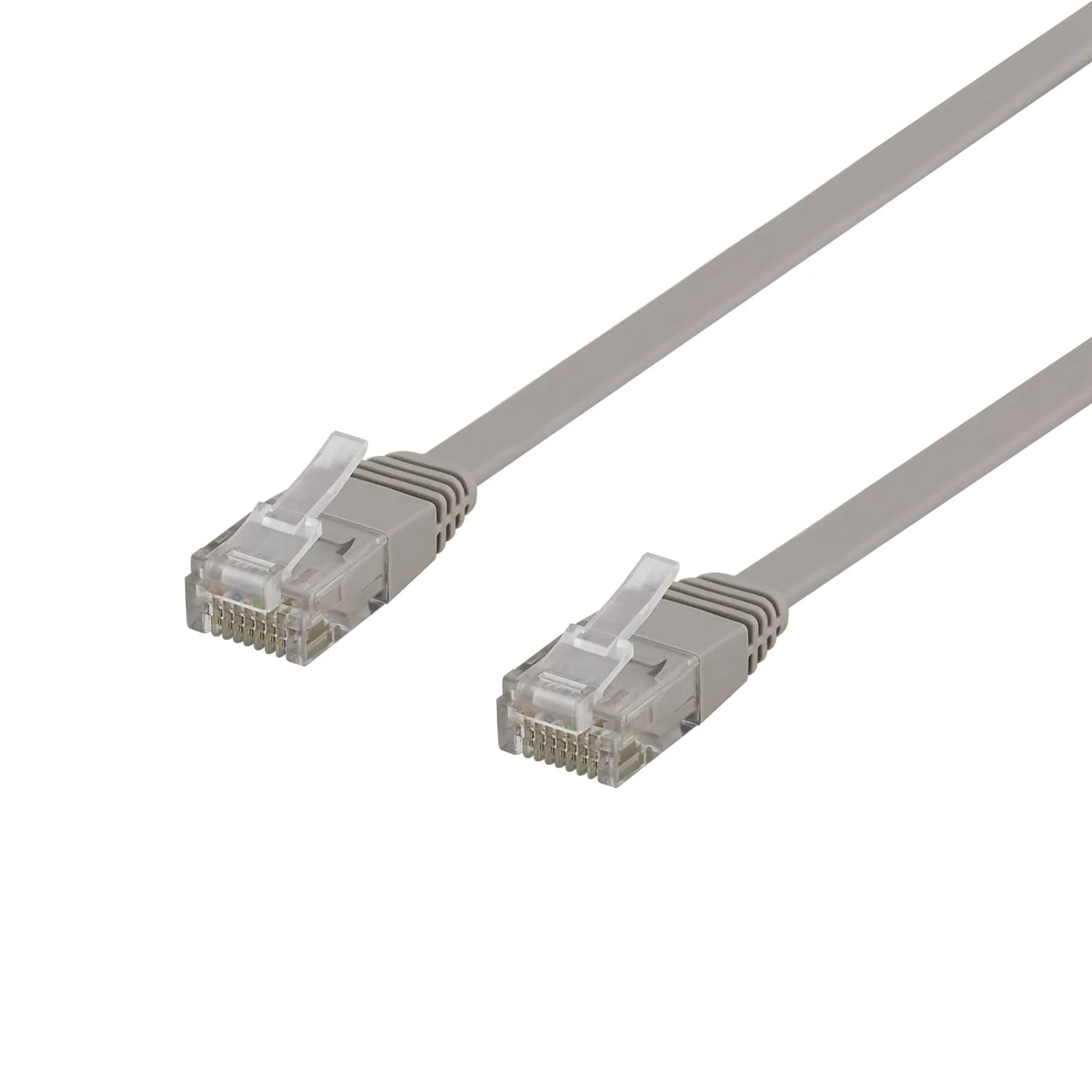 Deltaco Cat6 U/UTP RJ45 2m -verkkokaapeli, harmaa