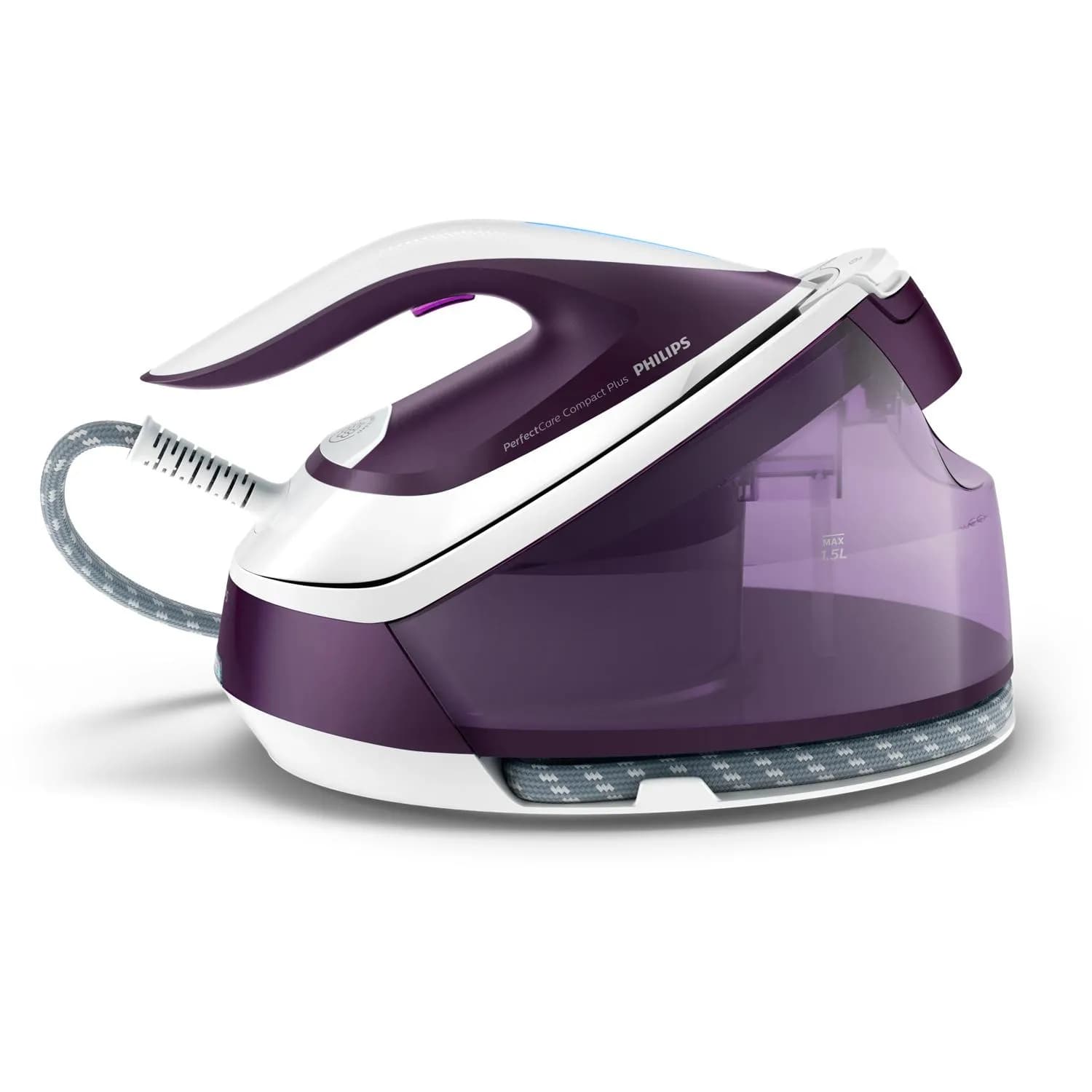 Philips PerfectCare Compact Plus GC7933/30 -höyrysilityskeskus, 2400 W, 6,5 bar, 1,5 l, Violet