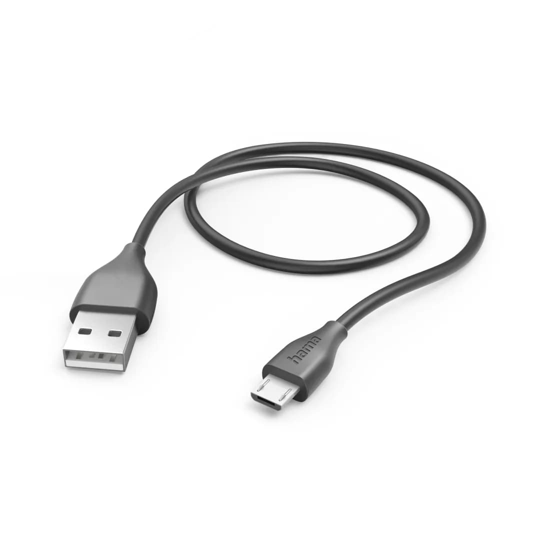 Hama USB-A – Micro USB -kaapeli, 1,5 m, musta – Hama