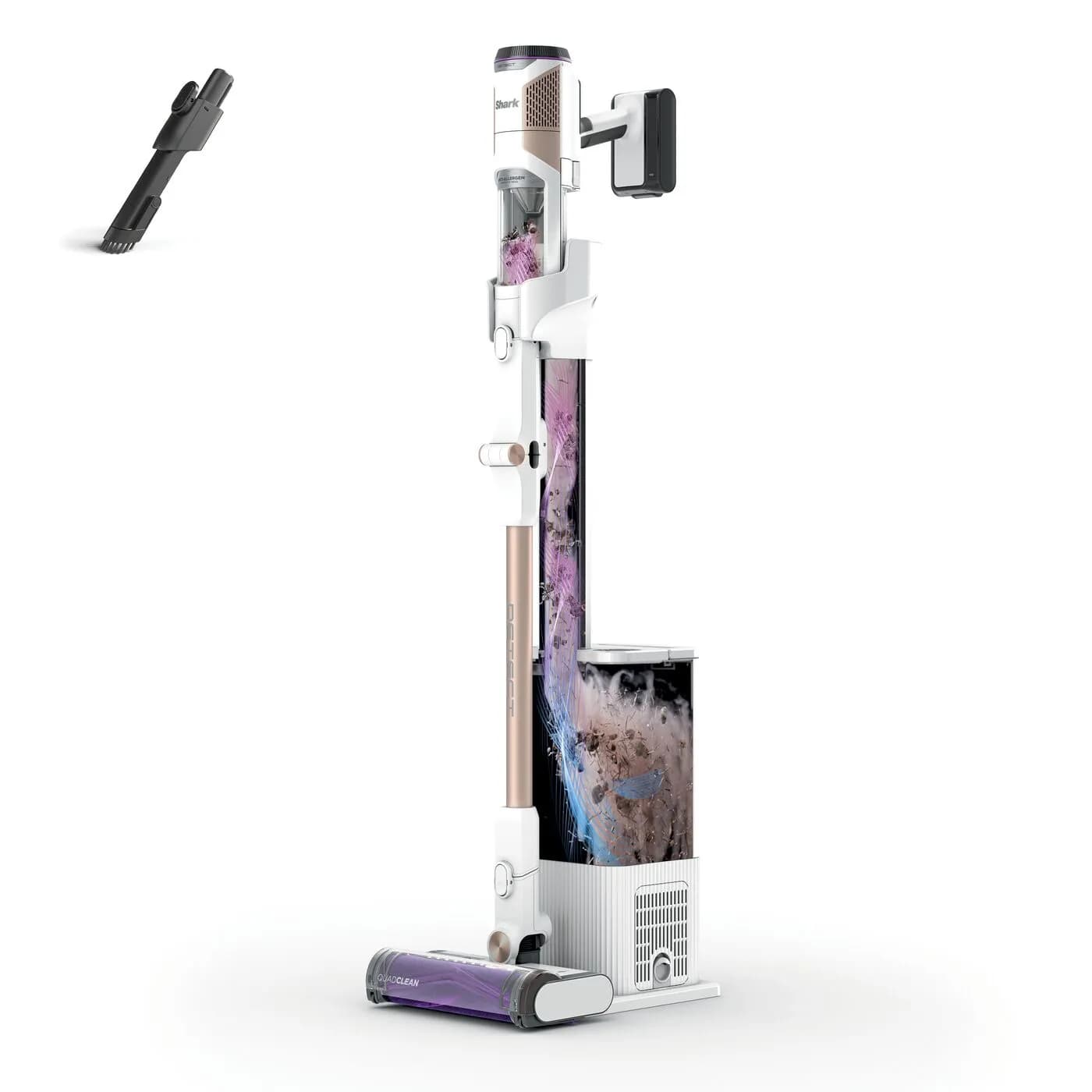 Shark Detect Clean & Empty IW3612EU 0,42L 18V 240W -varsi-imuri, valkoinen – SHARK