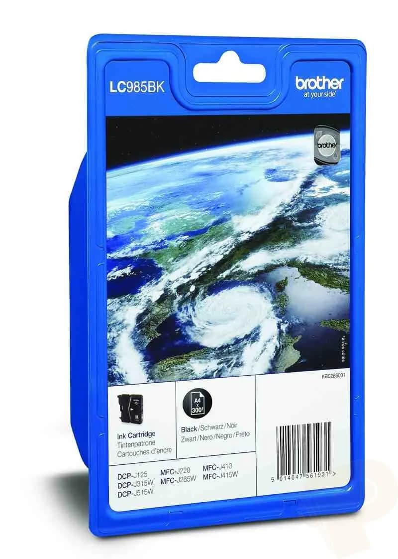 Brother LC985BKBPDR-mustekasetti, 9 ml, musta – Brother