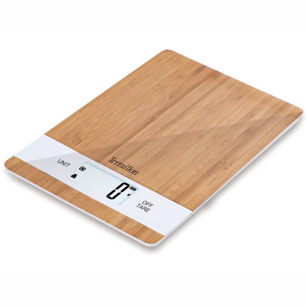 Terraillon Bambu ladattava USB-C -keittiövaaka, 5kg