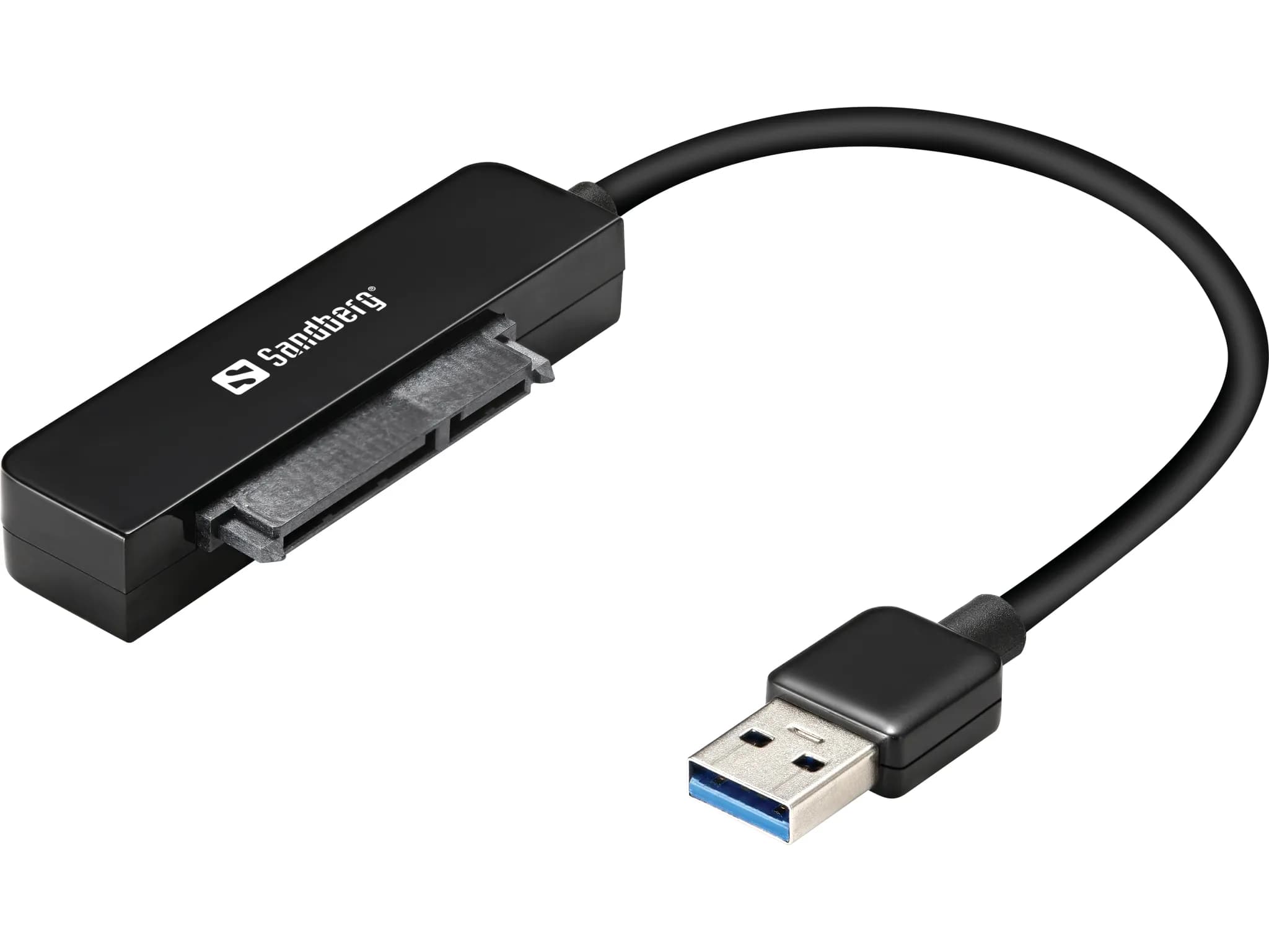 Sandberg USB 3.0 to SATA Link USB → SATA -sovitekaapeli, 2,5" HDD/SSD-asemille, musta