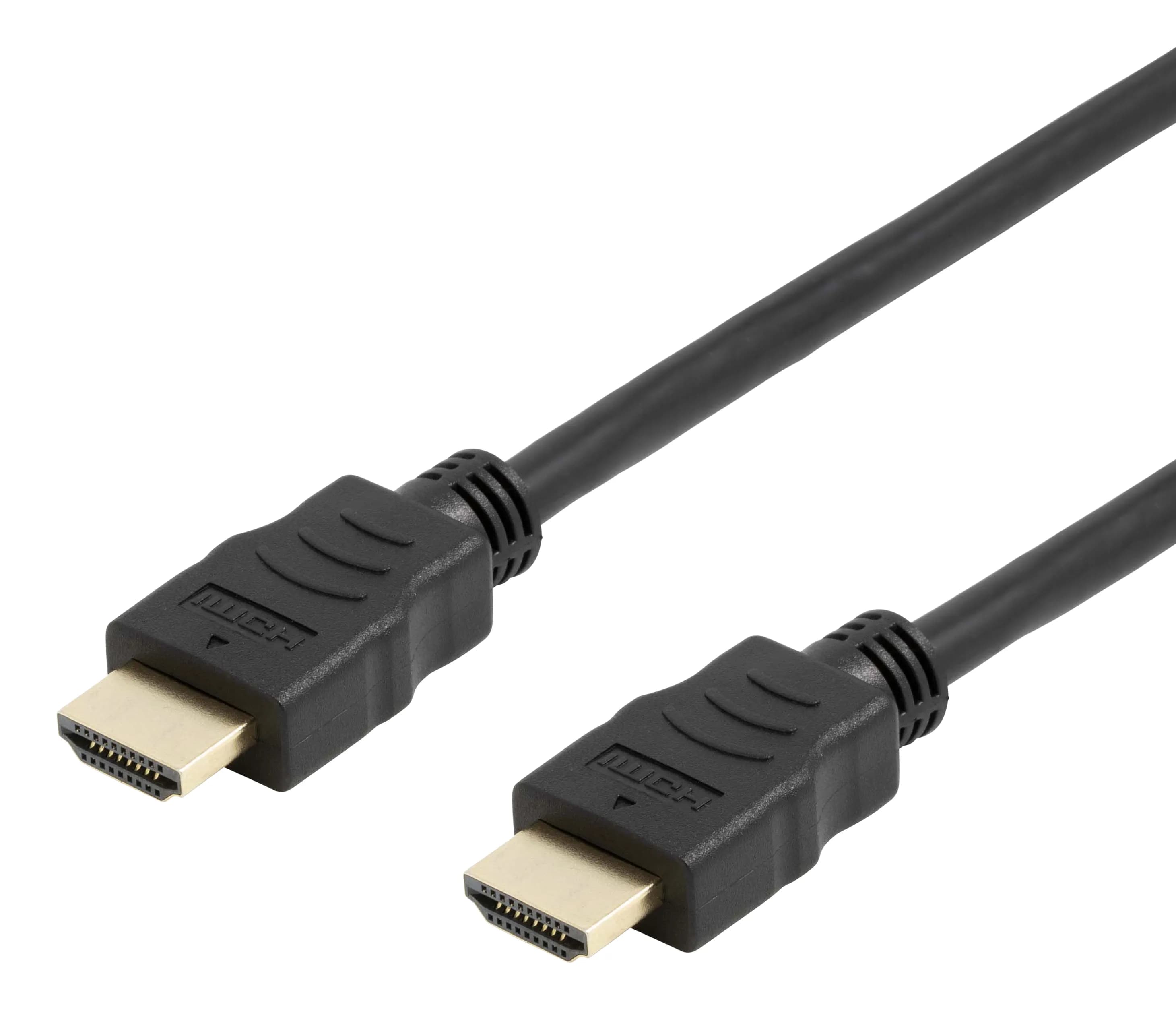 Deltaco HDMI 2.0 -kaapeli, jossa Ethernet, 2 m, musta – Deltaco