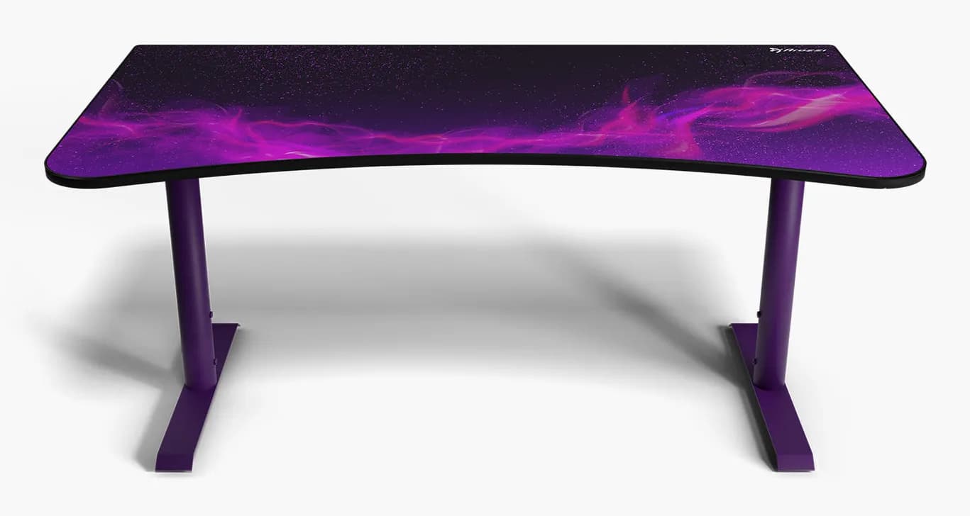 Arozzi Arena Large Gaming Desk - Deep Purple - Galaxy – AROZZI