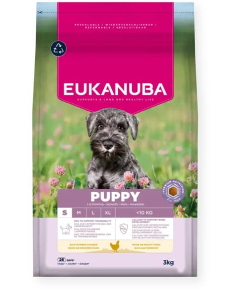 Eukanuba Puppy Small Breed Fresh Chicken, Koiran kuivaruoka, 3 kg – Eukanuba