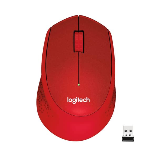 Logitech M330 Silent Plus -langaton hiiri, punainen