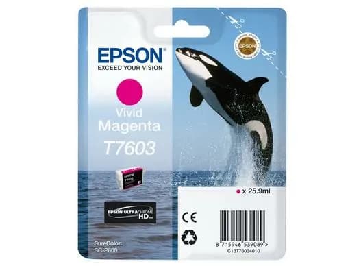 Epson T7603 -mustekasetti, 25.9 ml, kirkkaanmagenta