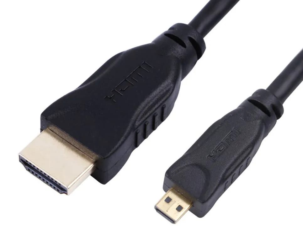 MicroConnect HDM19195V2.0D Micro HDMI – HDMI 2.0 -kaapeli, jossa Ethernet, 5 m, musta