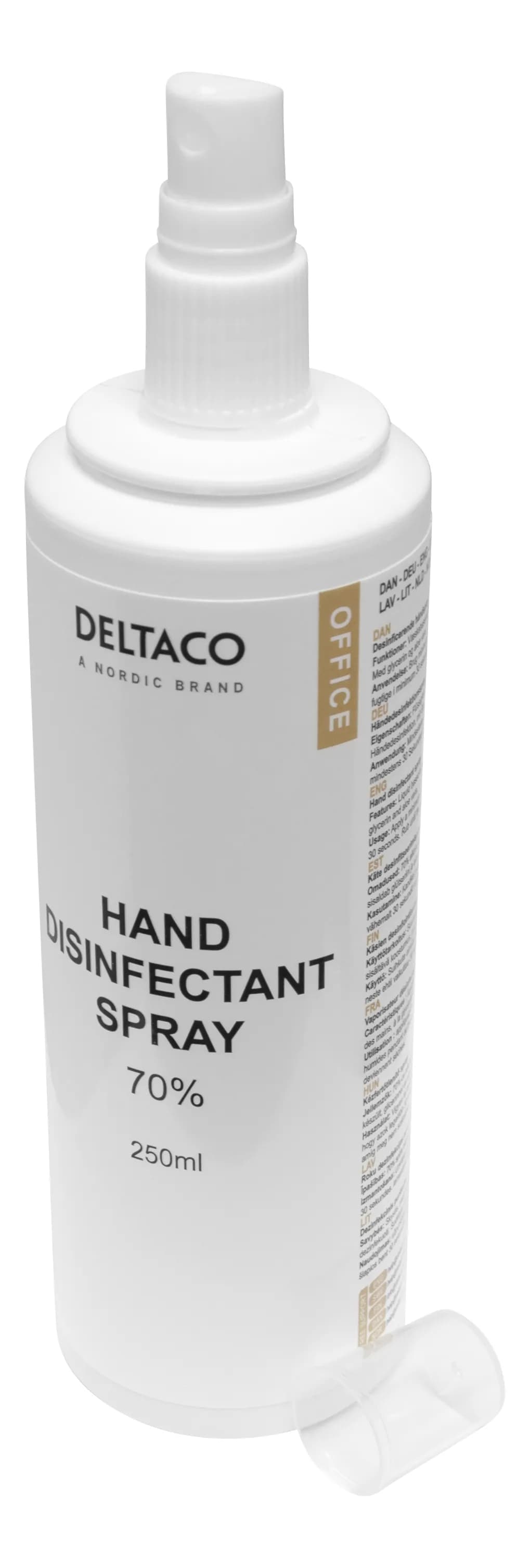 DELTACO Office Hand disinfectant liquid, 250 ml