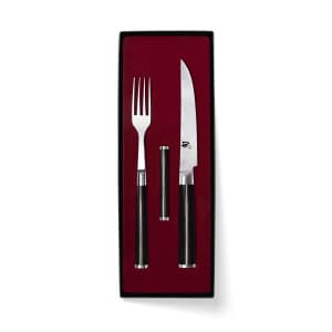 KAI Shun Cutlery  3-pcs. Fork, Knife, Knife Rest