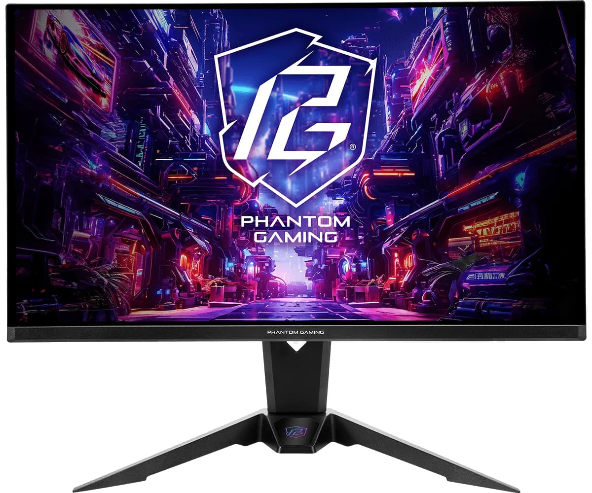 ASRock Phantom Gaming PGO27QFV 27" QHD, QD-OLED -pelinäyttö, USB-C hub – ASRock