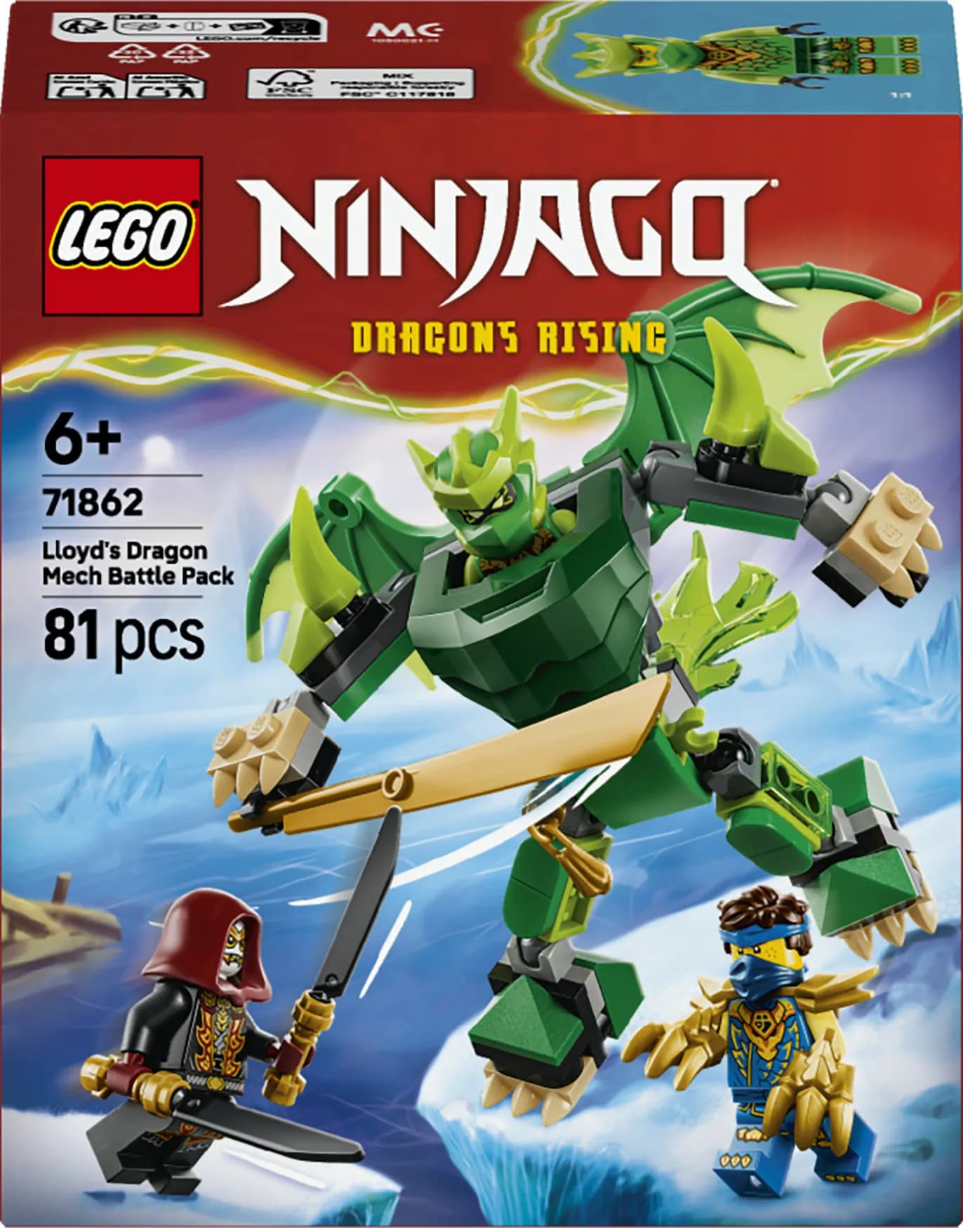 LEGO Ninjago Lloydin lohikäärmerobottitaistelupakkaus 71862