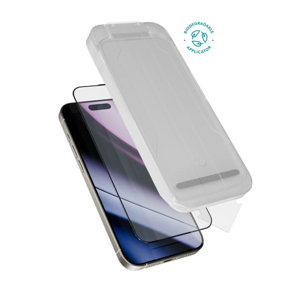 Epico Hero Glass 3D Ultra-wide Fit pölyttömällä applikaattorilla 2 pakettia, iPhone 16 Pro – EPICO