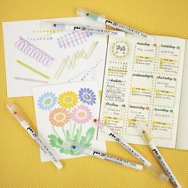 Zig Clean Color DOT 6 color set – ZIG
