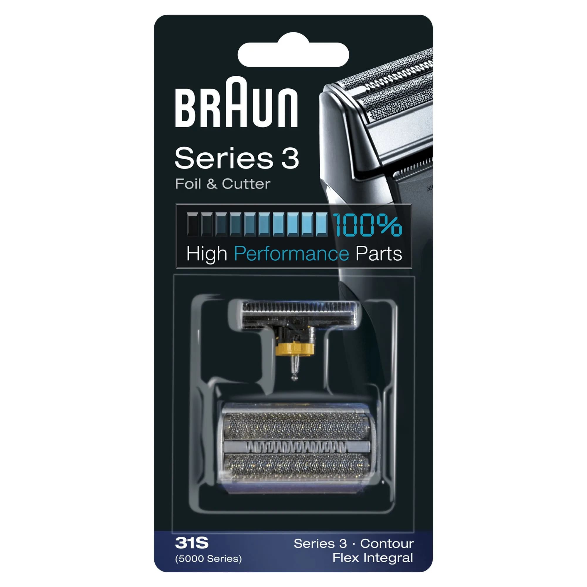Braun 31S -teräsverkko ja terä – Braun