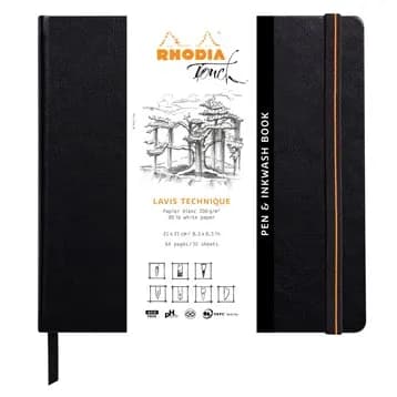 Rhodia Pen&inkwash hard 21x21cm 32sh blank – RHODIA