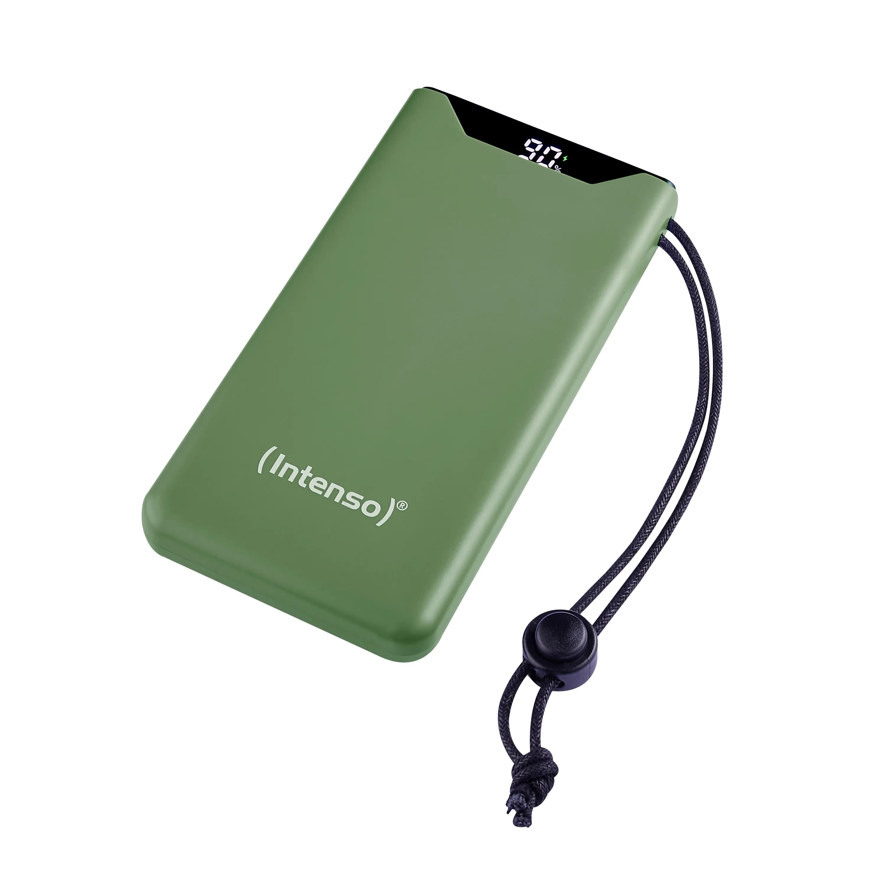 Intenso F10000 -varavirtalähde, 10000 mAh, Vihreä